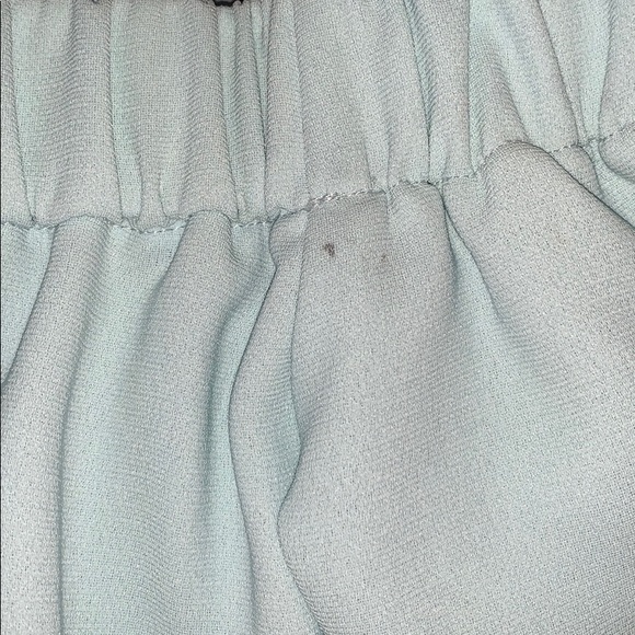 Topshop Off The Shoulder Mint Dress - Picture 2 of 2